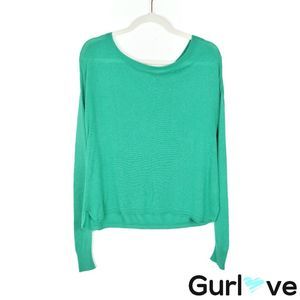 MOTH XS Cashmere Boat Neck Pullover Sweater